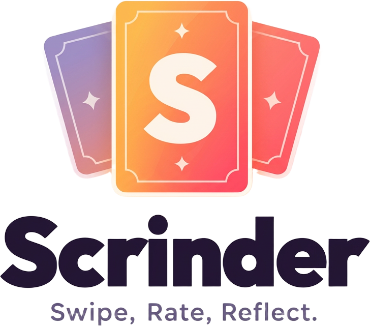 Scrinder – Swipe, Rate, Reflect.